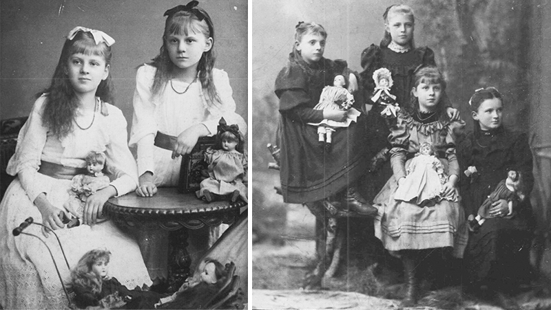 Old Photos of Girls and Their Dolls