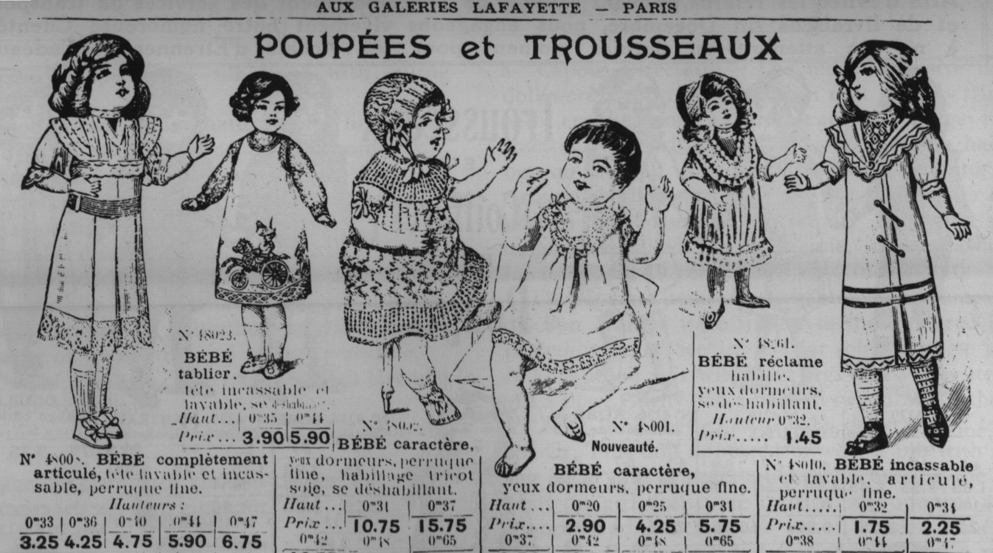 Old Paris Ad for Dolls