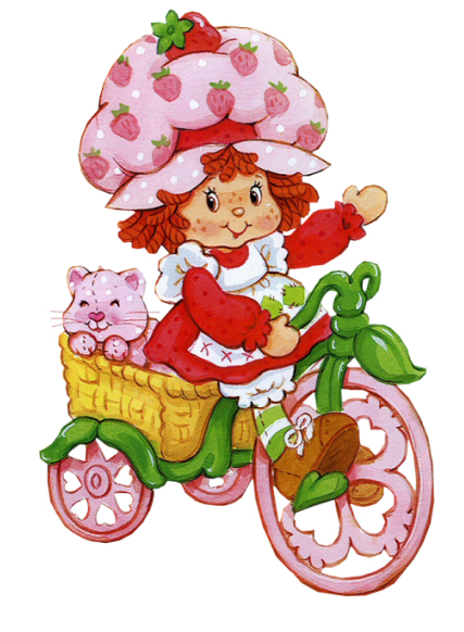 Strawberry Shortcake on bike