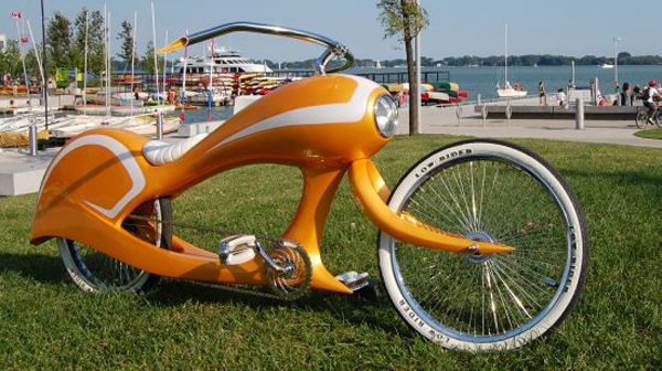 cool orange bike