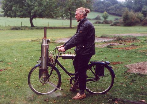 steam-powered bicycle