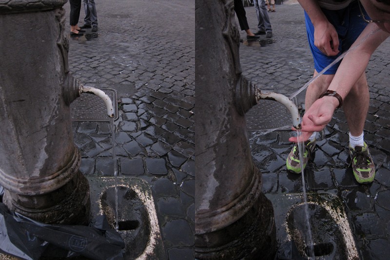 How to use Roman water fountain