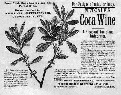 Coco wine was recommended for mood elevation Coco wine was recommended for mood elevation