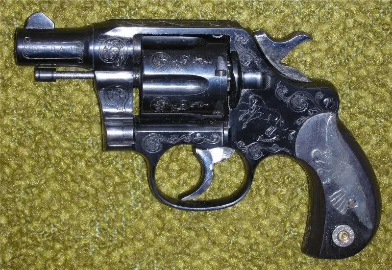 Black modern ingraved pistol Black modern ingraved pistol