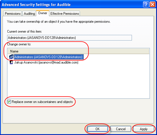 PC-Registry Permissions Screen PC-Registry Permissions Screen
