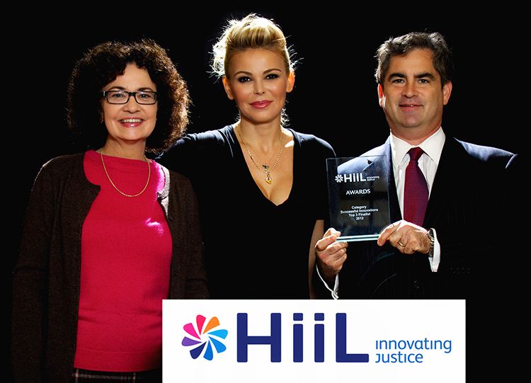 2012-11-16 Rachel Moran, Sanela Diana Jenkins, and Richard Steinberg with Innovating Justice Award 2012-11-16 Rachel Moran, Sanela Diana Jenkins, and Richard Steinberg with Innovating Justice Award