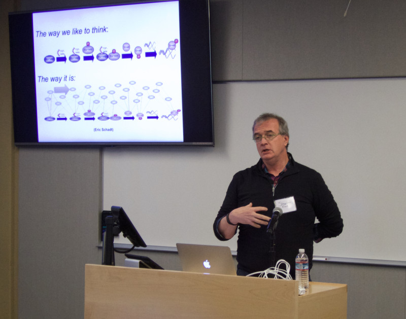 Stephen Friend, M.D., Ph.D., President of Sage Bionetworks, presents at the Sage Conference held on September 19, 2015 at Stanford University.